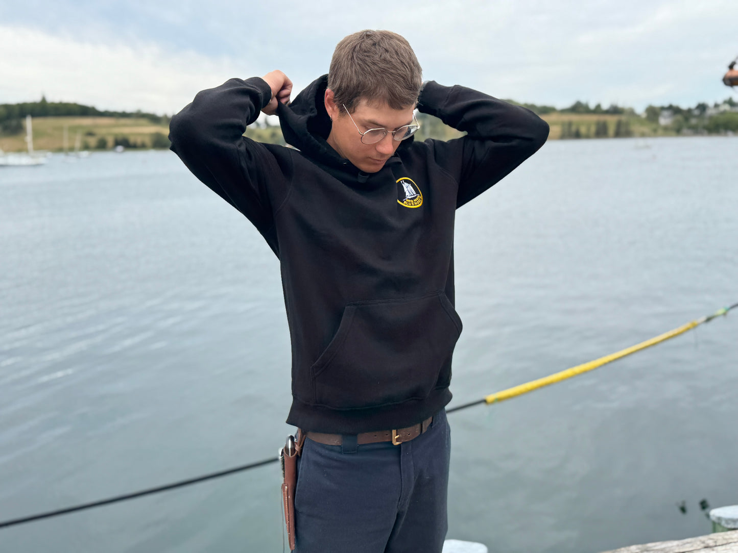 Bluenose II Embroidered Logo Hoodie