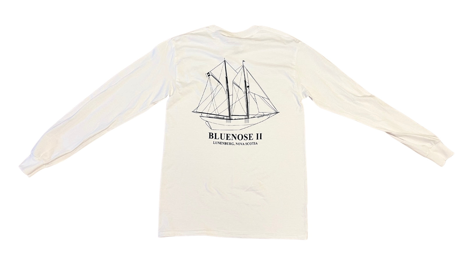Line Drawing Long Sleeve White