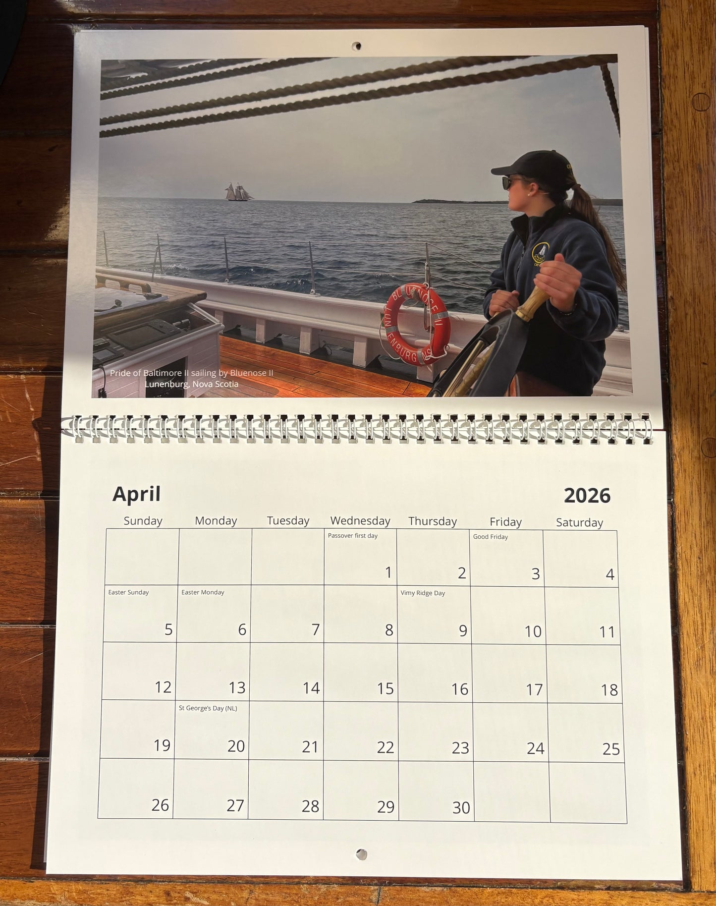 Bluenose II 2026 Calendar (Canadian)