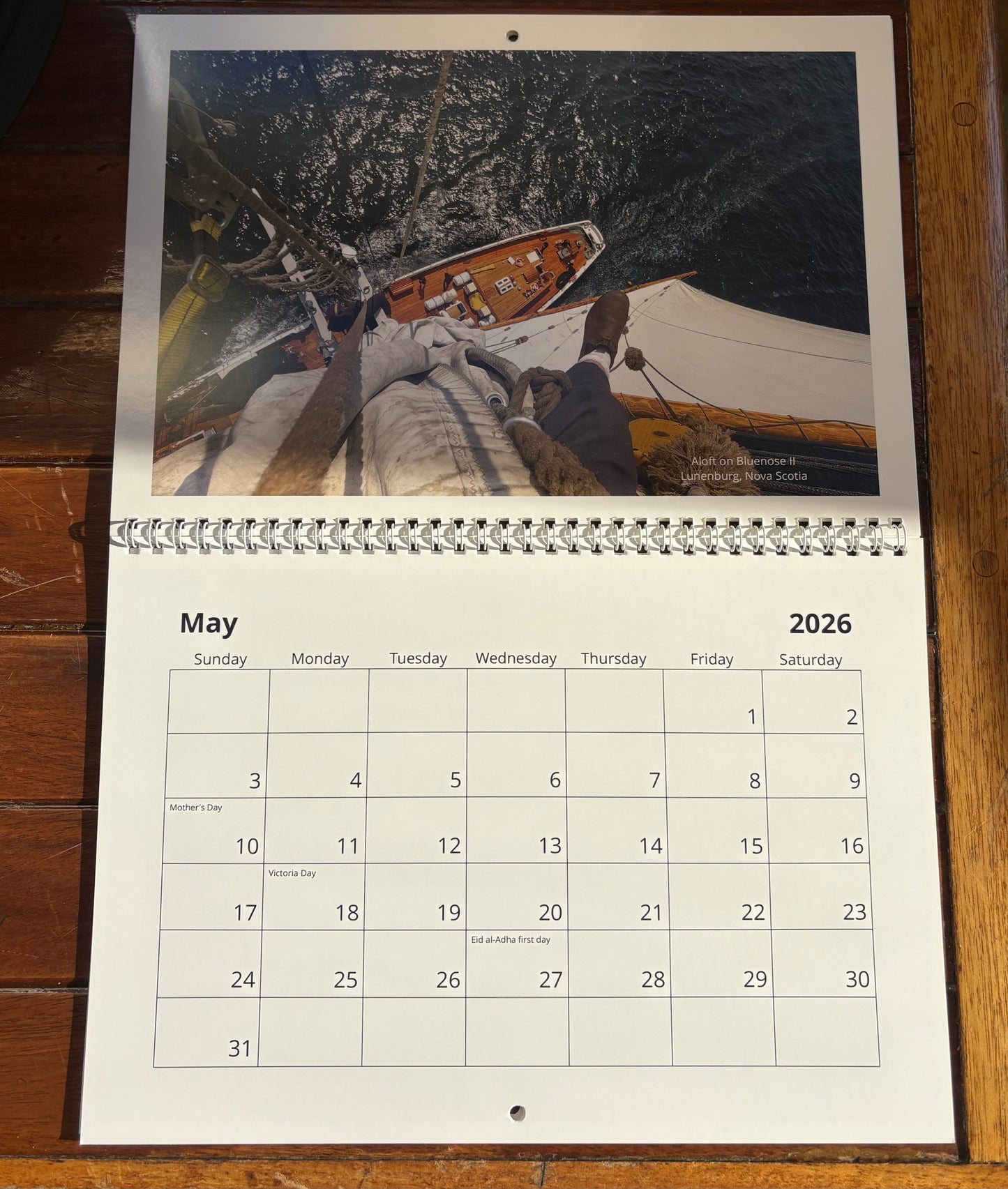 Bluenose II 2026 Calendar (Canadian)