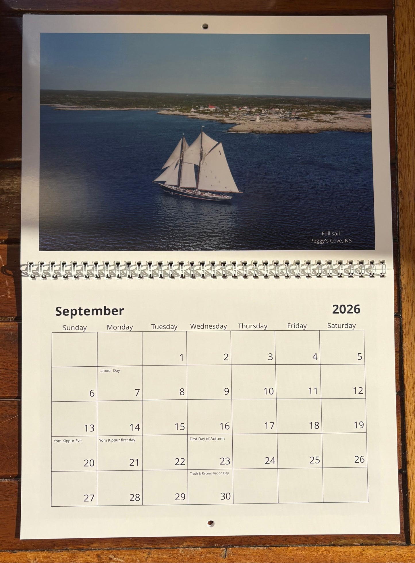 Bluenose II 2026 Calendar (Canadian)