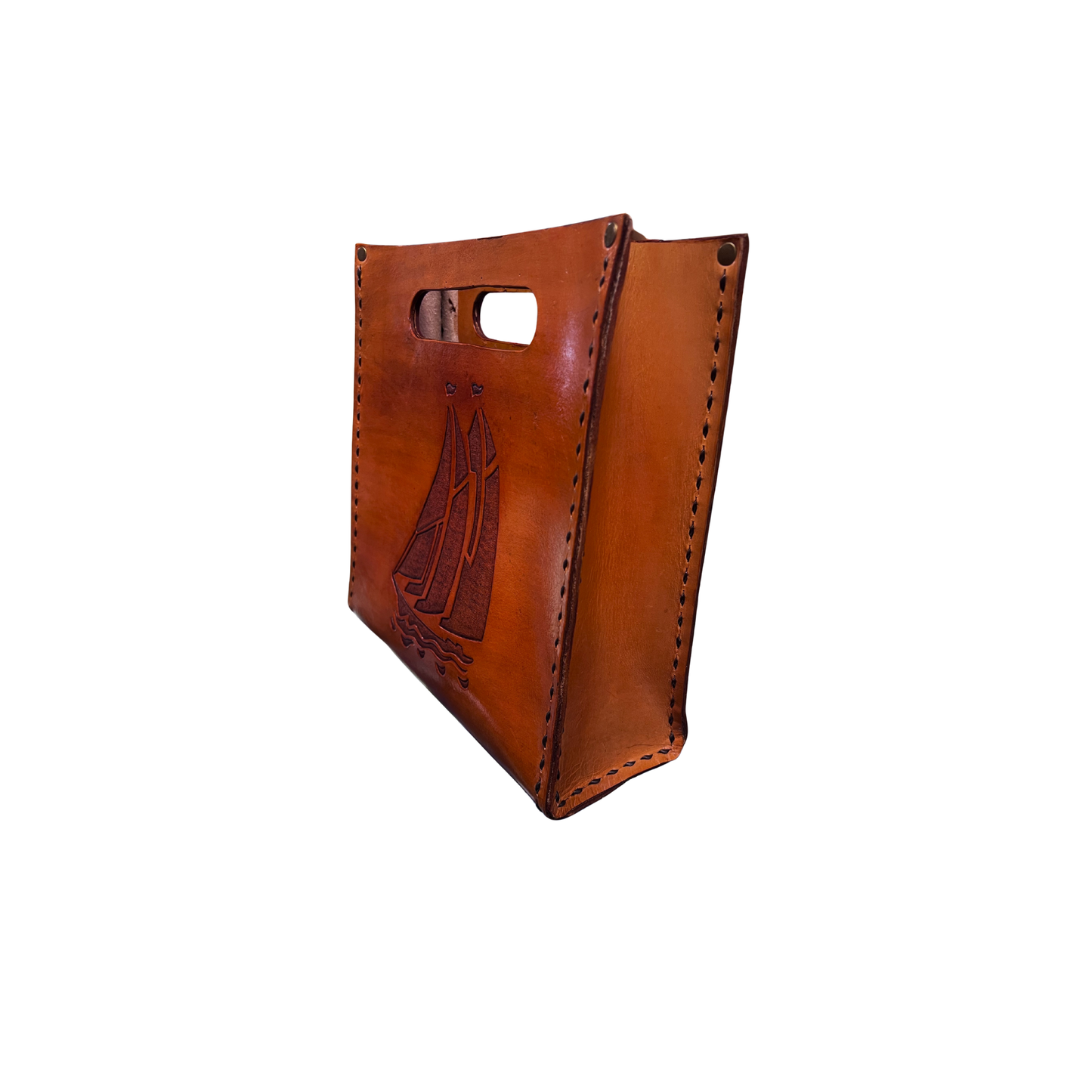 Handmade Leather Schooner Purse