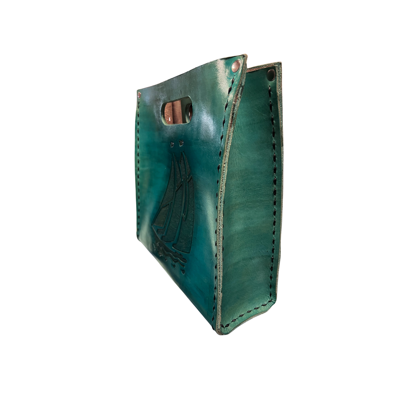 Handmade Leather Schooner Purse