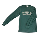 Long Sleeve Vintage Green Banner Design Shirt