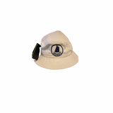 Youth Hats - Stone with Navy Logo