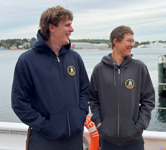 Bluenose II Embroidered Logo Zipped Hoodie